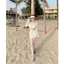 Set Đồ Đi Biển 3 Món, Bikini Có Mút, Áo Dài Tay, Chân Váy Trắng, Chất Tằm Xốp Nhăn Shop Uyên Fashion