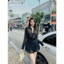 Set Váy Sơ Mi Đính Đá, Áo Tay Dài Dáng Rộng Mix Chân Váy Tầng Xoè, Mặc Được Hai Kiểu Shop Uyên Fashion