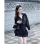Set Váy Sơ Mi Đính Đá, Áo Tay Dài Dáng Rộng Mix Chân Váy Tầng Xoè, Mặc Được Hai Kiểu Shop Uyên Fashion