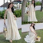 Đầm Maxi 2 Dây Chất Tơ Thêu Hoa Nổi Tiểu Thư Sang Chảnh Mặc Đi Biển, Du Lịch Cực Xinh Shop Uyên Fashion