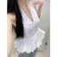 Áo Yếm Buộc Nơ Cổ Dáng Xoè Chun Lưng, Váy Nữ 5 Màu Pastel Xinh Xắn Dễ Thương Shop Uyên Fashion
