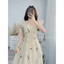 Đầm Nữ Voan Hoa Cao Cấp, Hai Dây Cánh Tiên, Có Mút, Dáng Maxi Dài, Đi Biển, Đi Chơi Shop Uyên Fashion