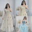 Đầm Nữ Voan Hoa Cao Cấp, Hai Dây Cánh Tiên, Có Mút, Dáng Maxi Dài, Đi Biển, Đi Chơi Shop Uyên Fashion