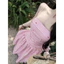 Đầm maxi Nữ 2 dây cúp ngực có mút chất lụa kẻ sọc hoạ tiết in nơ nhí siêu cưng có 2 màu cho chị em đi chơi dạo phố