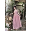 Đầm maxi Nữ 2 dây cúp ngực có mút chất lụa kẻ sọc hoạ tiết in nơ nhí siêu cưng có 2 màu cho chị em đi chơi dạo phố