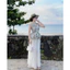 Set Nữ Maxi Trắng Ren - Tay Hở Lưng, Dáng Xòe Cánh Tiên, Vintage, Đi Biển Shop Uyên Fashion