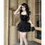 Đầm thời trang Nữ hotgirl dáng mini xếp tầng chất tơ nến 2 dây xếp nếp cúp ngực có mút đính hoa nổi bậc có 3 màu S