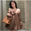 VÁY TƠ TRỄ VAI DÁNG SUÔNG DÀI TAY NHẸ NHÀN THANH LỊCH SHOPTINAFASHION Shop Uyên Fashion