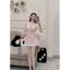 Set áo sơ mi cổ yếm hoa hồng phối chân váy xếp ly dành cho các nàng mang đi chơi, đi tiệc QC🌹 👗 👗 👗 Shop Uyên