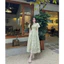 Đầm thời trang nữ mặc đi biển chất voan hoa cao cấp cổ vuông tay búp ngắn chạy mokking váy xoè maxi thiết kế xinh