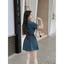 Đầm váy jean nữ tay cộc cổ sơ mi cài nút from dáng xòe kèm dây nịt style trẻ trung basic cá tính, năng động 💃💃 �