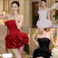 Đầm Dự Tiệc Cúp Ngực Tafta Tùng Bí Phồng Đính Bông Sang Chảnh Kèm Quần Bảo Hộ Xinh Xắn Shop Uyên Fashion