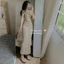 Set váy thời trang nữ chất liệu len ren cổ tròn không tay lưng thun ôm maxi sang trọng cực xinh mặc đi biển, đi ch