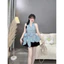 Set Nữ Áo Yếm Nơ Eo Mix Chân Váy Dáng Bí Sang Chảnh | Phù Hợp Dạo Phố, Đi Biển Dịp Hè Shop Uyên Fashion