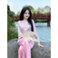 Set Đồ Nữ Đi Chùa Áo Lụa Tay Bèo Đính Nút Hoa + Quần Nhung Ống Rộng | 4 Màu Thời Thượng Shop Uyên Fashion