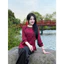 Set Đồ Nữ Đi Chùa Áo Lụa Tay Bèo Đính Nút Hoa + Quần Nhung Ống Rộng | 4 Màu Thời Thượng Shop Uyên Fashion