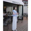 {tăng quà} Set đồ xinh Áo sơ mi cổ tròn tay phồng phối quần lụa ống suông. Shop Uyên Fashion