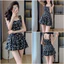 Đầm váy nữ hai dây mix dáng váy xòe tầng ngắn họa tiết hoa nhẹ nhàng dành cho các nàng diện đi biển, đi chơi, đi t