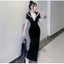 Đầm váy nữ ôm body thiết kế tay ngắn cổ bẻ cài nút sanhg chảnh dành cho các nàng mang đi chơi, đi tiệc 💃💃 👗 👗