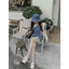 Set bộ thời trang nữ áo hai dây croptop mix quần short ống rộng chất jeans quảng châu siêu đẹp 👗 👗 👗 Shop Uyên