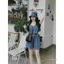 Set bộ thời trang nữ áo hai dây croptop mix quần short ống rộng chất jeans quảng châu siêu đẹp 👗 👗 👗 Shop Uyên