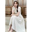 Đầm thời trang nữ chất xốp in hoa cổ sơ mi đính nút tay ngắn váu xoè bút chì thiết kế xinh xắn mặc đi chơi, đi tiệ
