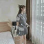 Set váy thời trang nữ áo thun cổ tròn phối sọc ngang chất thun mix váy xếp ly ngắn thể thao cực xinh 👗 👗 👗 Shop