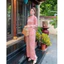 Set Đồ Lam Nữ Đi Chùa Thời Trang Thiết Kế Chất Gấm Cao Cấp Cổ Trụ Tay Dài Áo Xẻ Tà In Họa Tiết Quần Dài Dịu Dàng Q