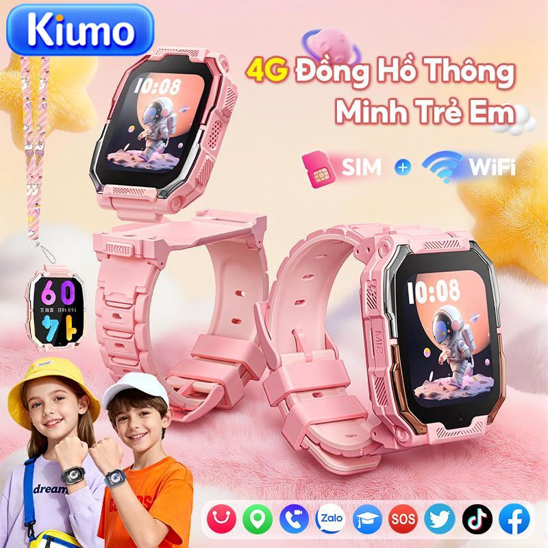 Kiumo【8G/16G】Đồng Hồ Thông Minh Trẻ Em 4G LTE GPS LBS Gọi Video Camera Kép Màn Hình IPS Cảm Ứng