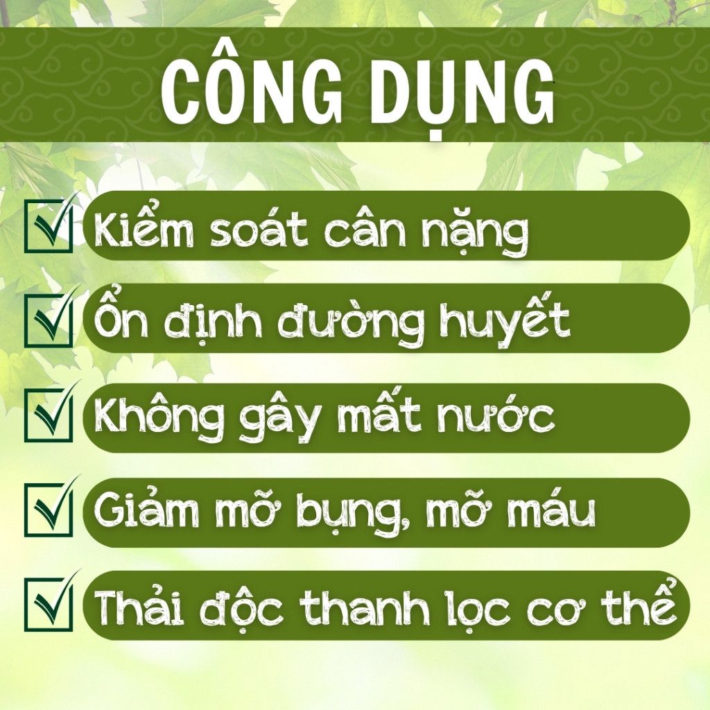 Hòa Bình Organic - Trà Túi Lọc Lá Ổi, Thanh Nhiệt, Thải mỡ bụng, Giảm mỡ máu, Ổn định đường huyết. Bịch 50 lọc.