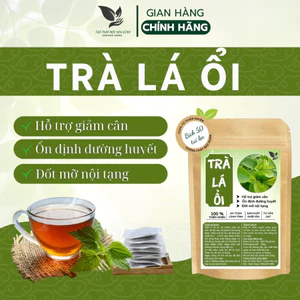 Hòa Bình Organic - Trà Túi Lọc Lá Ổi, Thanh Nhiệt, Thải mỡ bụng, Giảm mỡ máu, Ổn định đường huyết. Bịch 50 lọc.