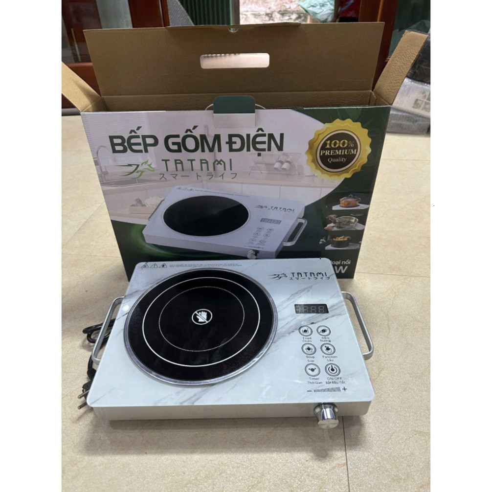 Bếp Gốm Hồng Ngoại Cao Cấp TATAMI Cảm Ứng Đa Chức Năng Công Suất 3500W , Không Kén Nồi ,Siêu Tiết Kiệm Điện