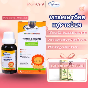 Vitamin Tổng Hợp Cho Bé Avisure Multivitamin 20ml – Bổ Sung 11 Vitamin & Khoáng Chất, Sắt, Kẽm, D3