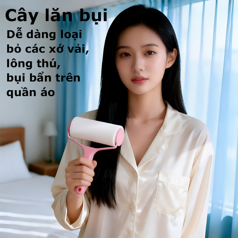 Combo-Cây lăn bụi 10cm 16cm cuốn lõi bụi đa năng làm sạch quần áo lăn giường sofa lăn lông mèo】