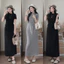 Set Bộ Nữ Áo Thun Basic Mix Chân Váy Dài Ống Suông HCOM27176 - Đồ Bộ Nữ Thời Trang Thanh Lịch JEMMY STYLE