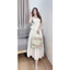 Set bộ thời trang nữ mặc đi chơi sang chảnh chất lụa tuyết cổ dây không tay có mút váy lưng thun dáng chữ A dài maxi