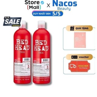 Dầu Gội Xả Tigi Đỏ Bed Head Phục Hồi Cấp Độ 3 - 750ml Cặp Dầu Gội Đầu Xả Phục Hồi Tóc Hư Tổn Sola Shop