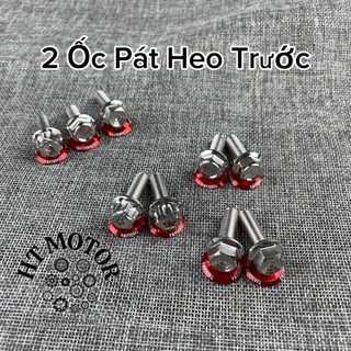COMBO 2 ỐC SALAYA PÁT HEO DẦU TRƯỚC KÈM LÔNG ĐỀN ĐỎ- INOX 304