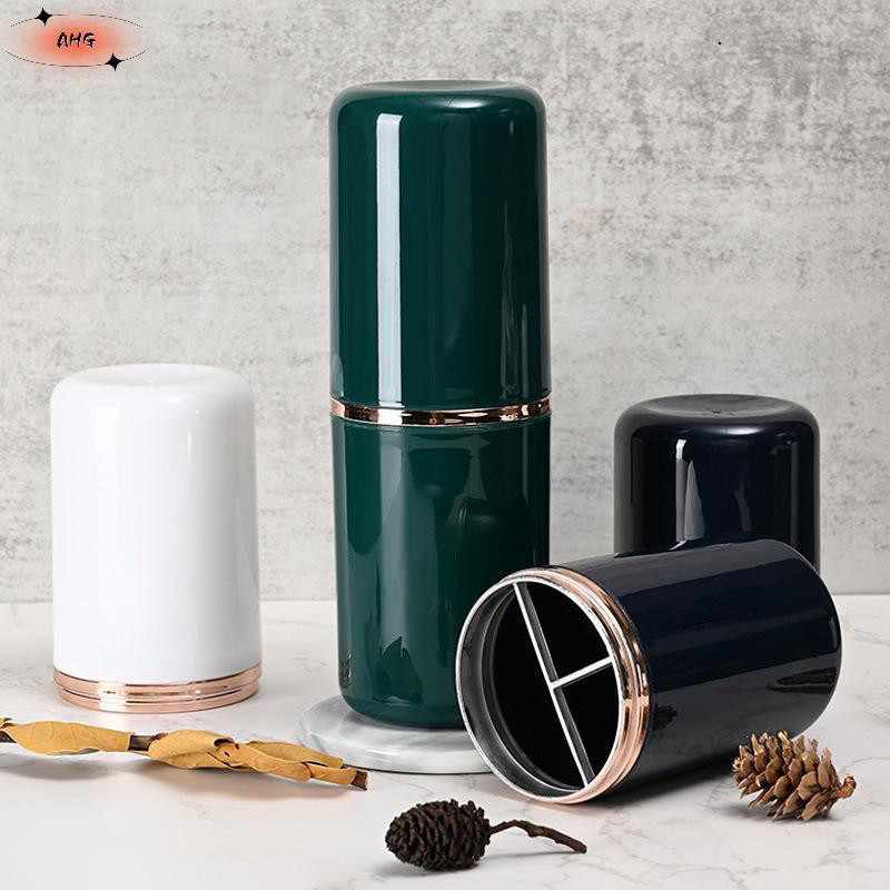 Du lịch xách tay bàn chải đánh răng cốc phòng tắm kem đánh răng chủ lưu trữ trường hợp hộp Tổ chức đồ dùng cá nhân aleee
