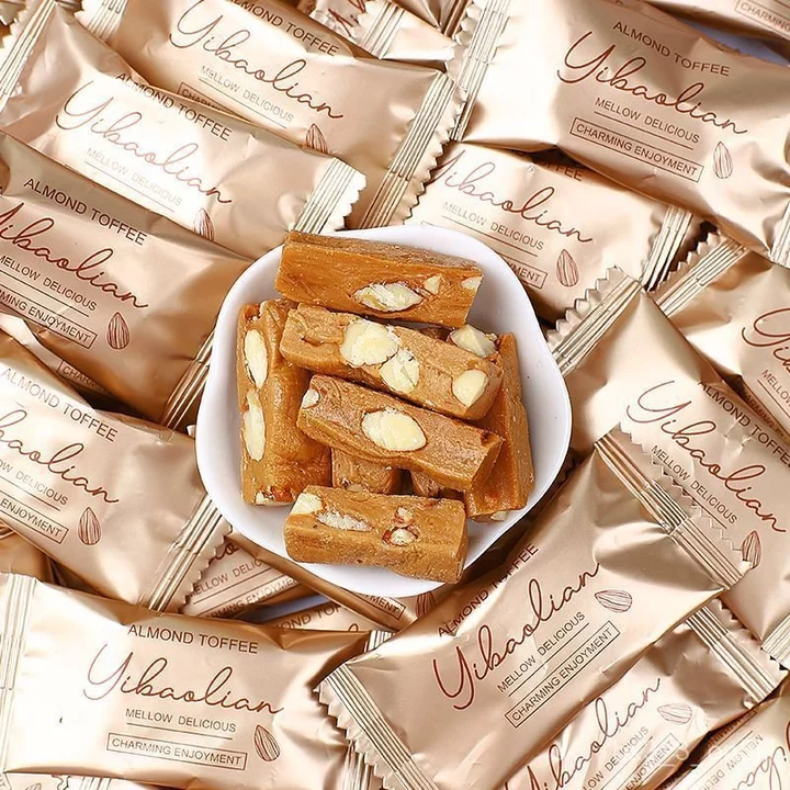 Kẹo toffee hạnh nhân, bánh giòn hạt, kẹo cưới, đồ ăn vặt văn phòng, đồ ăn vặt nổi tiếng trên mạng, đồ ăn vặt giải trí.