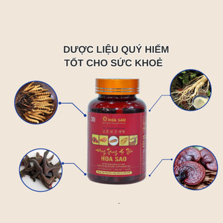 Viên Uống Đông Trùng Hạ Thảo Hoa Sao (2Hộp 60 Viên) - Hỗ Trợ Bồi Bổ Sức Khỏe, Tăng Đề Kháng, Phục Hồi Thể Lực