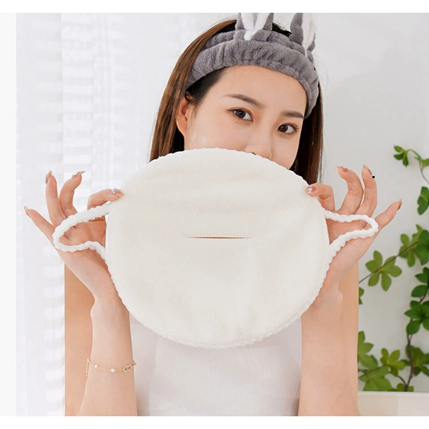 Mặt nạ xông hơi bằng cotton mềm mịn, chờm nóng, lạnh, ủ ấm, chăm sóc da mặt sạch mụn, mịn màng pm