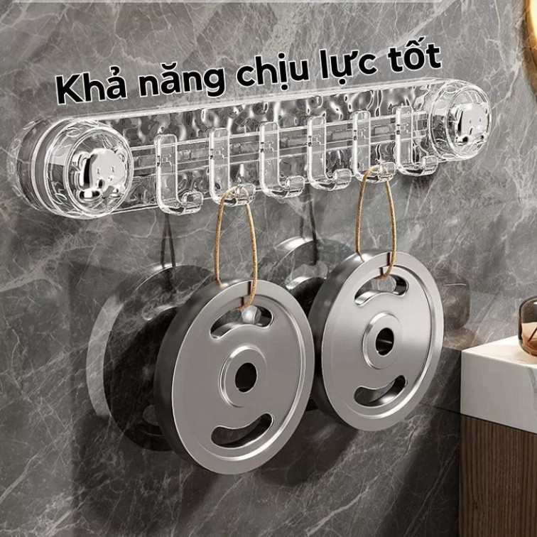 Móc treo đồ đa năng hút chân không chịu lực không cần khoan đục  di động tái sử dụng nhiều lần ntt95