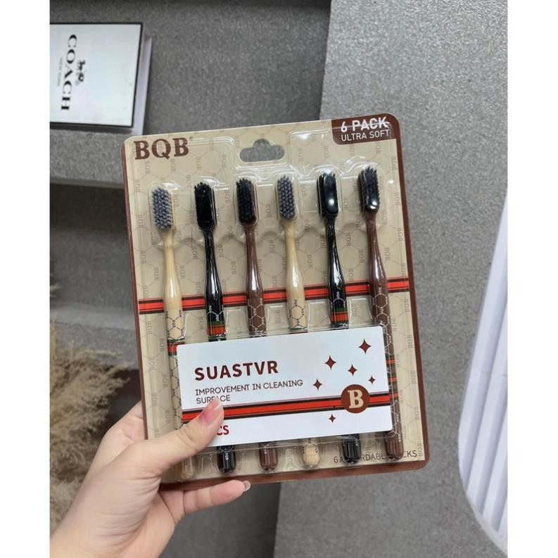 Sét 6 cây bàn chải đánh răng siêu sịn sang trọng ntt95