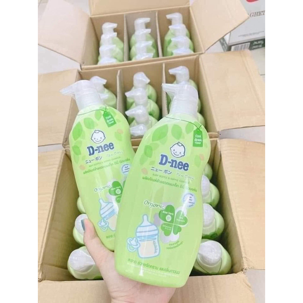 Nước rửa bình sữa Dnee Organic an toàn cho bé, làm sạch hiệu quả 620ml(bình) / 550ml (túi) mẫu mới cho bé yêu