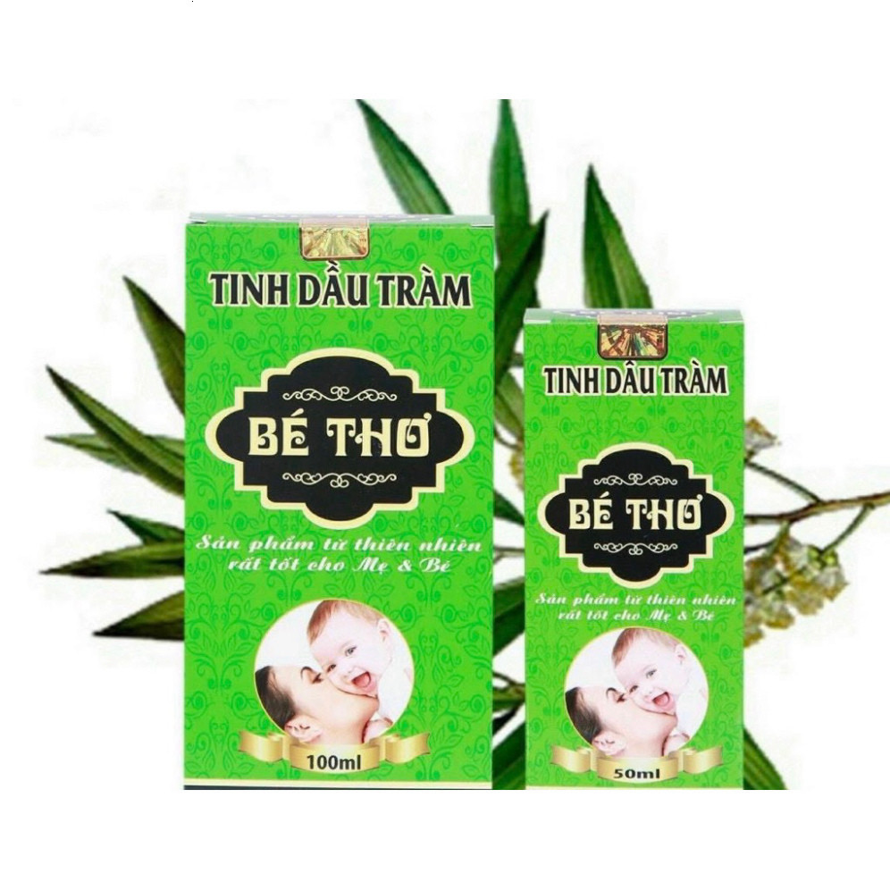 Dầu tràm cho bé Tinh Dầu Tràm Bé Thơ 50ml 100ml có tem chính hãng cty Bé Thơ cho bé yêu