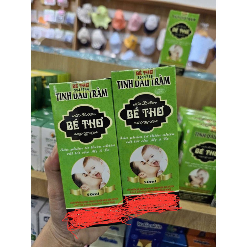 Dầu tràm cho bé Tinh Dầu Tràm Bé Thơ 50ml 100ml có tem chính hãng cty Bé Thơ cho bé yêu