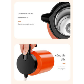 Bình giữ nhiệt pha trà 1500ml HiLOGI KITCHEN có lõi lọc trà inox 316, ấm pha trà giữ nhiệt nóng 15g, giữ lạnh 20g