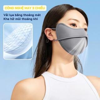 Khẩu Trang Che Gò Má Chống Nắng | Vải Nhẹ Thoáng | Co Giãn Dễ Đeo | Không Bí | Dùng Hằng Ngày