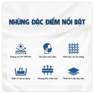 Khẩu Trang Che Gò Má Chống Nắng | Vải Nhẹ Thoáng | Co Giãn Dễ Đeo | Không Bí | Dùng Hằng Ngày